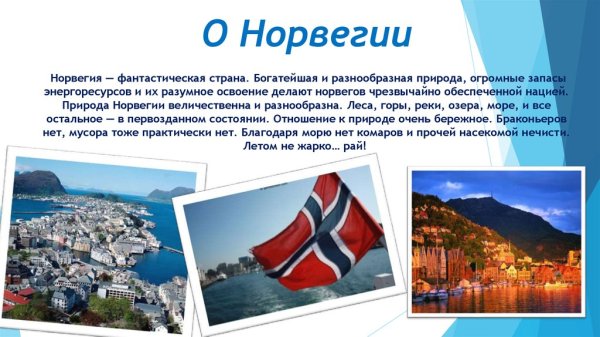 Интересные факты о Норвегии