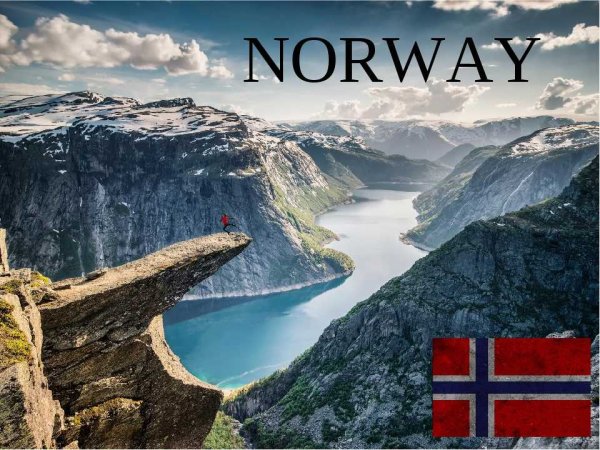 Надпись Норвегия
