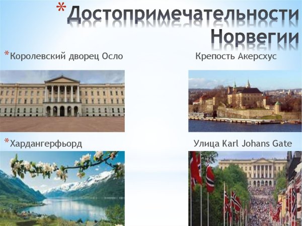 Достопримечательности Норвегии 3 класс окружающий мир