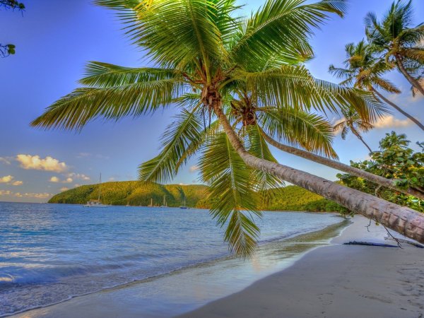 Красивый пляж