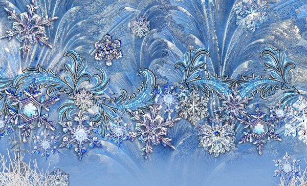 Красивые зимние узоры