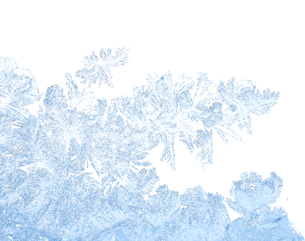 Зимние узоры на белом фоне