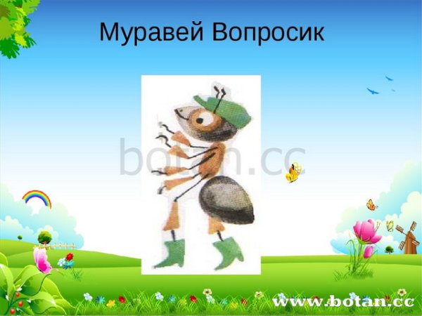 Муравьишка вопрпосник