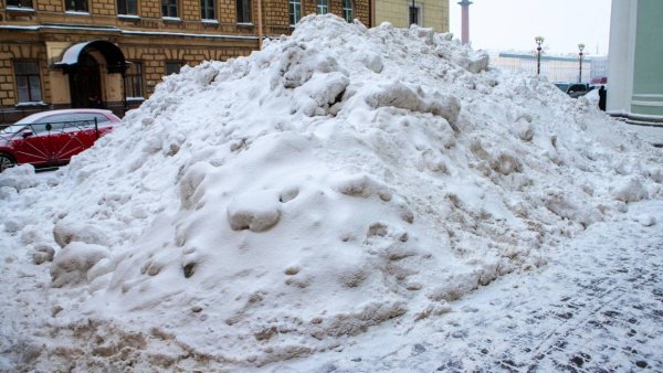 Питер завалило снегом