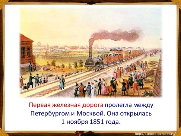 Железная дорога Петербург Москва 1851 год