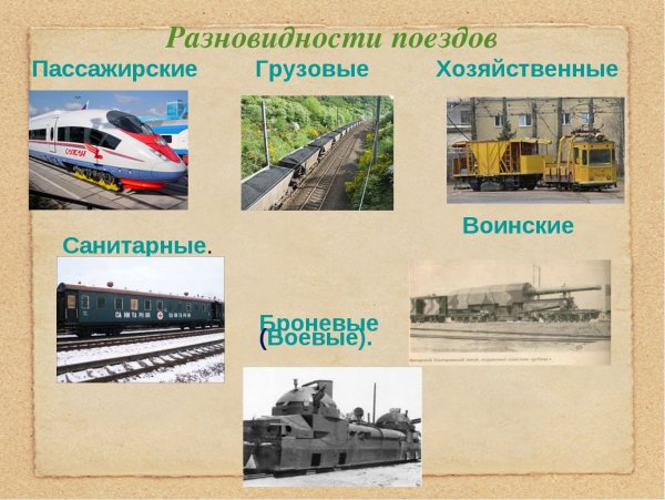 Железнодородныйвид транспорта