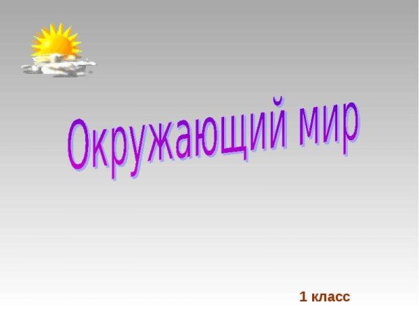Надписмьокружающий мир