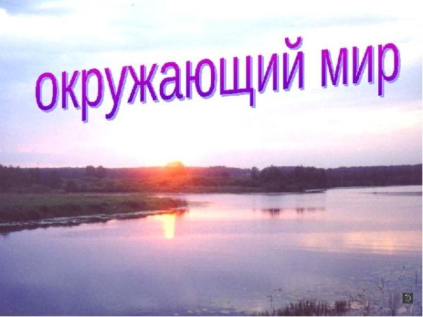 Урок окружающего мира презентация