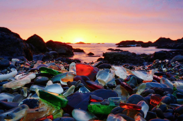 Гласс-Бич в Калифорнии