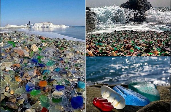 Уссурийский залив стеклянный пляж