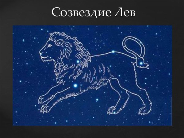 Созвездия знаков зодиака Лев