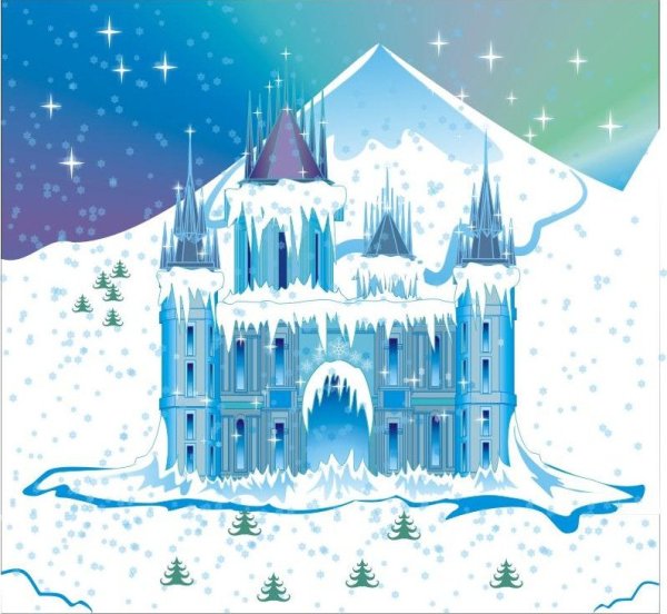 Картинки замок снежной королевы рисунки (67 фото) » Картинки и статусы про  окружающий мир вокруг