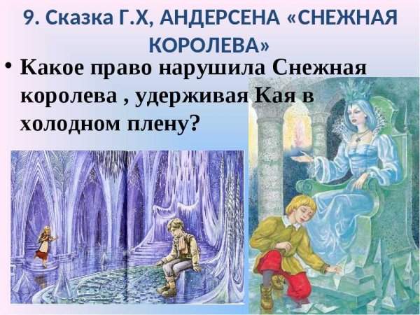 Снежная Королева сказка Андерсена Кай и Герда