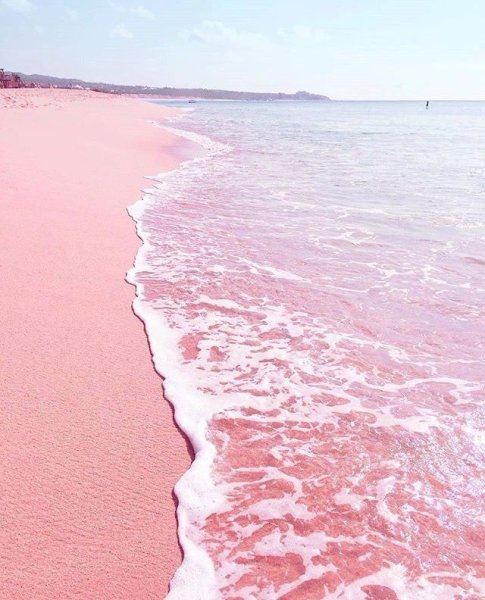 Розовое море