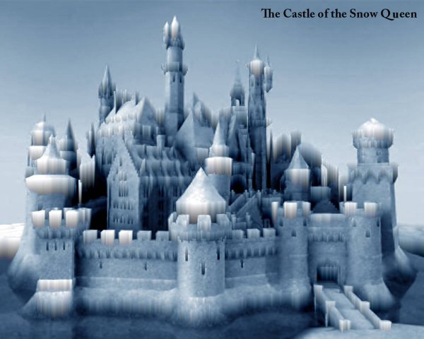 Красивый ледяной замок