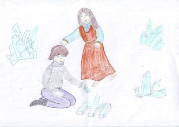 Рисунок Кая и Герды