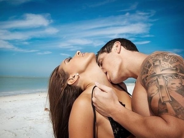 Поцелуи на пляже