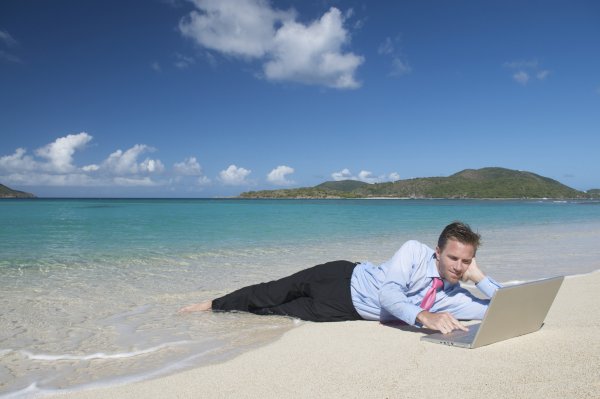 Бизнесмен на отдыхе