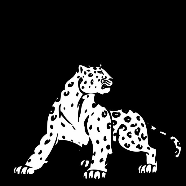 Снежный Барс силуэт