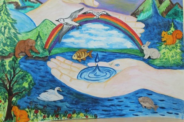 Рисунок на тему мир воды