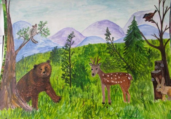 Детские рисунки природы