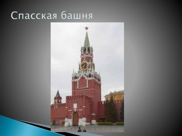 Спасская башня презентация для детей