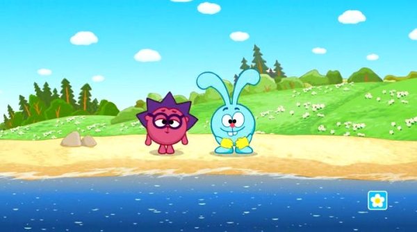 Ёжик и Крош из смешариков