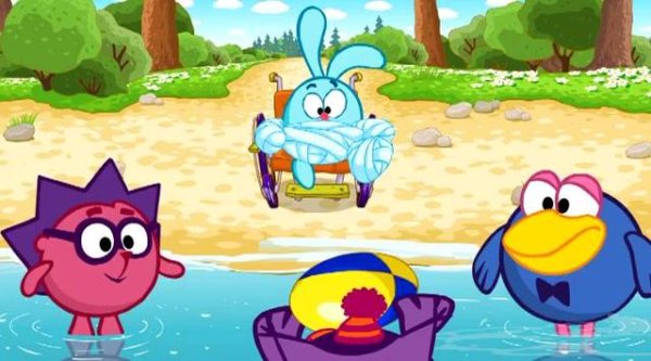 Смешарики Азбука безопасности место для купания