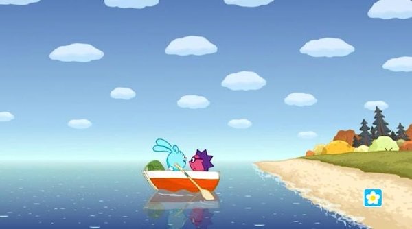 Край земли Крош и Ежик