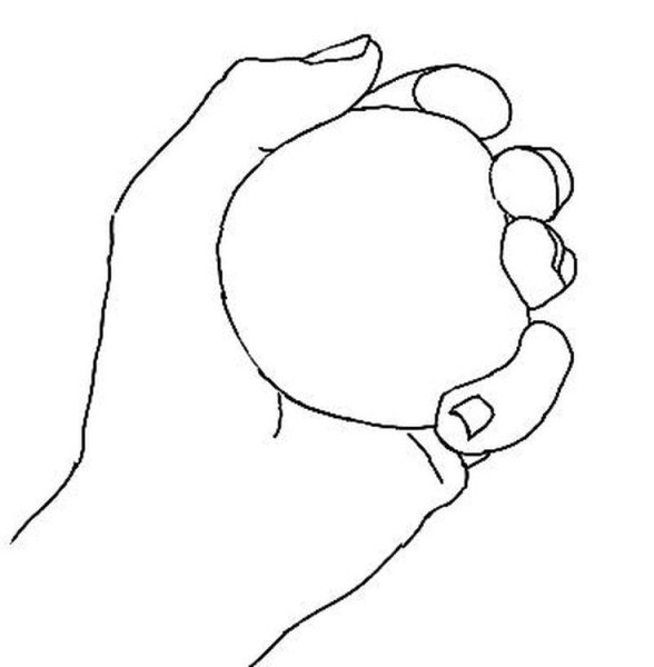 Комок контурное изображение