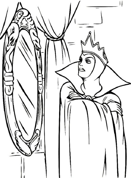 Снежная Королева раскраска