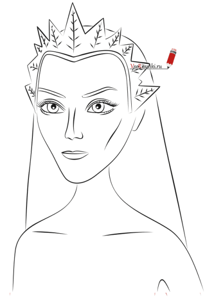 Снежная Королева рисунок