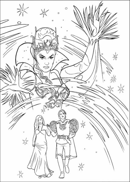 Снежная Королева раскраска