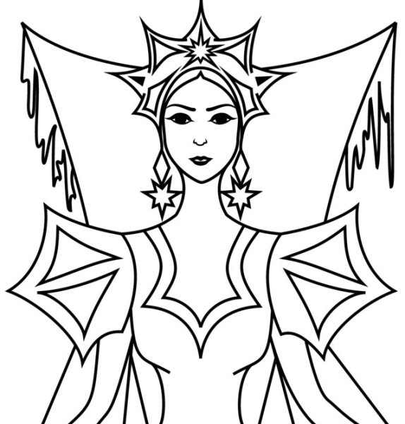 Снежная Королева контур