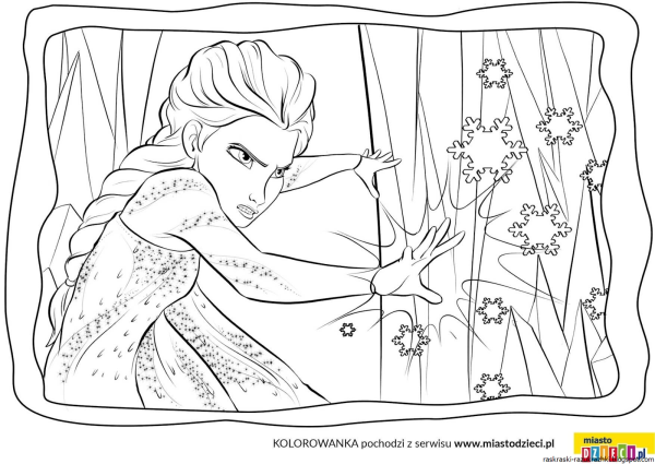 Снежная Королева Хранители чудес раскраска