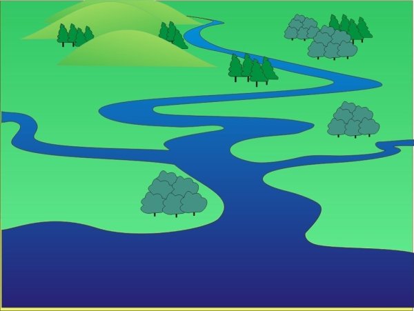 Река иллюстрация