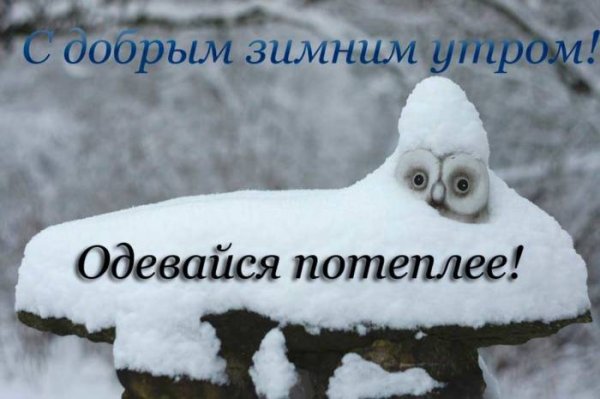 Доброе утро зима прикольные