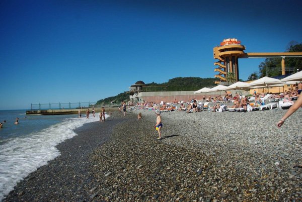 Пляж санатория Дагомыс Сочи