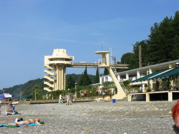 Пляж санатория Дагомыс Сочи