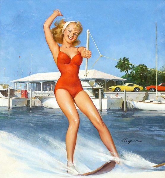 Пин ап пляж