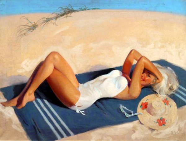 Художник Gil Elvgren + сауна