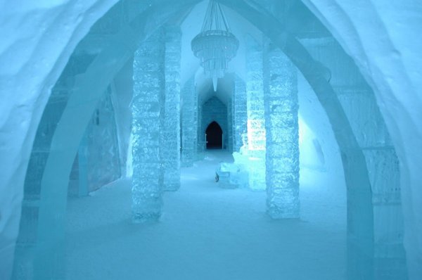 Hotel de glace, Квебек, Канада