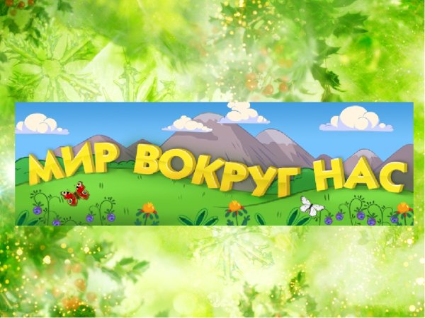 Мир вокруг нас надпись