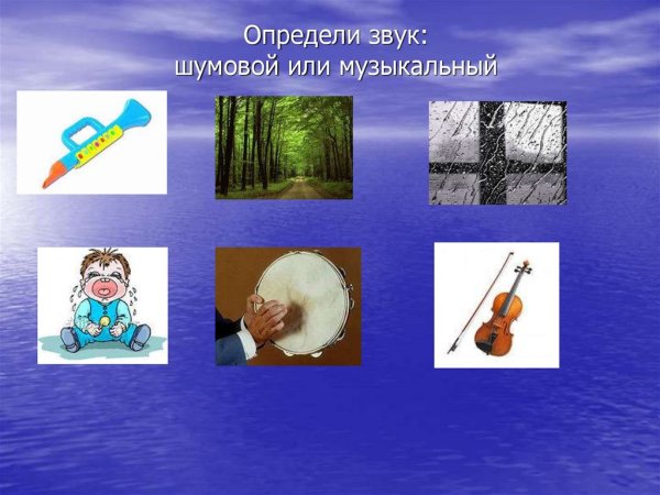 Музыкальные звуки и шумы