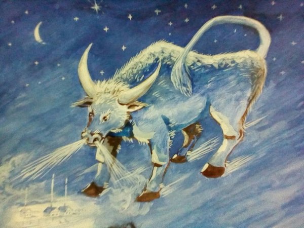 Бык зимы Якутская мифология