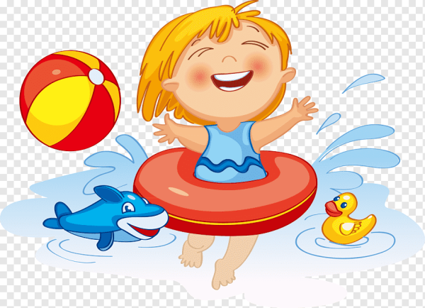 Клипарт дети летом на прозрачном фоне