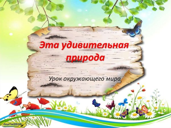 Эта удивительная природа презентация