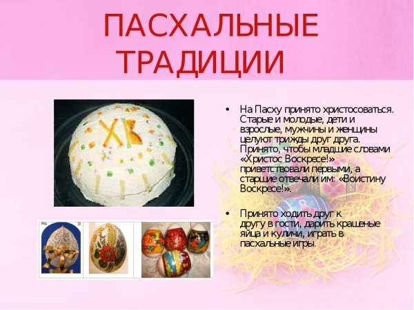 Традиции Пасхи