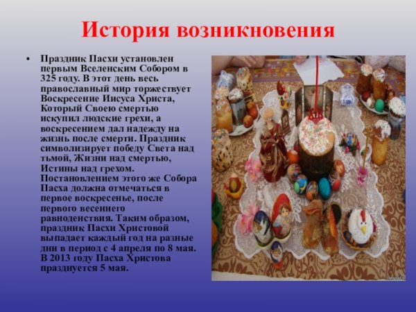 Пасха история праздника