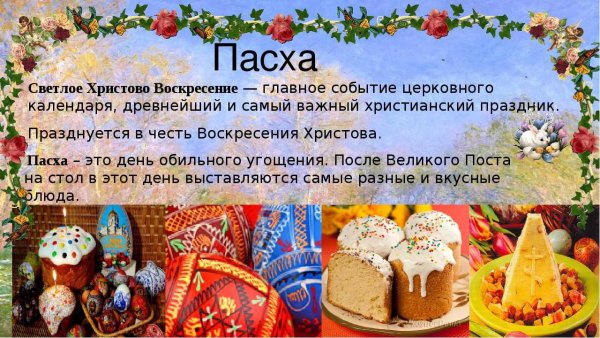 Христианский праздник Пасха